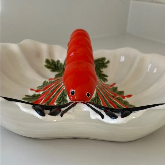 Vintage 1974 Ceramic Lobster Serving Dish- seafood platter - Picture 6 of 12
